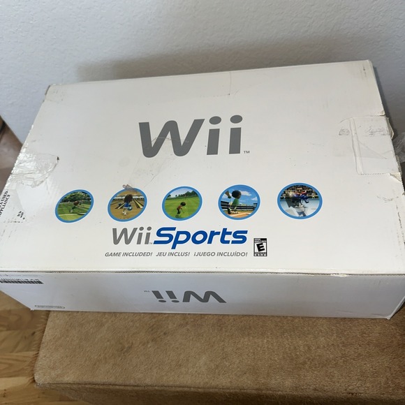 Nintendo Other - Nintendo Wii Sports White Home Console With Power Cord In Box- No‎ Game